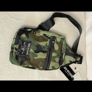 True Religion Crossbody  Bag Camo New NWT